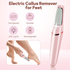 ZABOUL pedicure wand with roller heads enables versatile smoothing and polishing.
