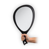 Zadro Salon Pro extra-large hand mirror with distortion-free glass for precise makeup checks