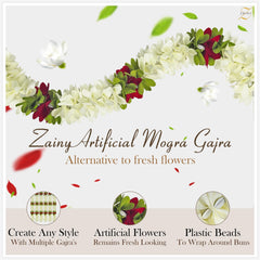 ZAINY artificial jasmine gajra bracelet for versatile festive looks