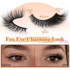 Zanlufly vegan mink-like fibre – cruelty-free lashes with a natural feel.