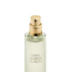 Zara Amber Fusion application on wrist, long-lasting aura throughout the day