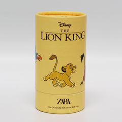 Zara The Lion King kids perfume flacon closeup highlighting cedar notes and a playful scent