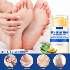 ZARICS Foot Callus Remover showing smoothening action for rough skin.