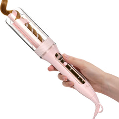 Zavarea automatic curling iron on for even waves.
