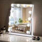 ZBOCAI Hollywood vanity mirror with lights—13x11 view for precise makeup application.