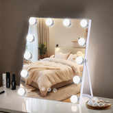 ZBOCAI lighted makeup mirror front view for precise makeup application