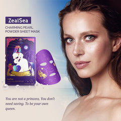 ZealSea face mask packaging box showcases a gift-ready skincare set.