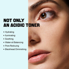 ZealSea Toner application on fingertips showing gentle daily use for clear pores.