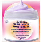 Zen Dew Moon Milk snail mucin moisturizer jar closeup for radiant, hydrated skin.