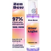 Zen Dew Star Light snail mucin serum bottle for radiant hydration and glow.