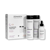 Zenagen Revolve Women's Shampoo bottle for gentle cleanse of fine, thinning hair.