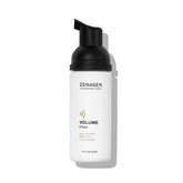 Zenagen Volume Foam bottle demonstrates a lightweight volumizing formula for fuller-looking hair
