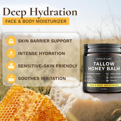 Zenolio Labs beeswax-honey balm bead texture highlights natural barrier support
