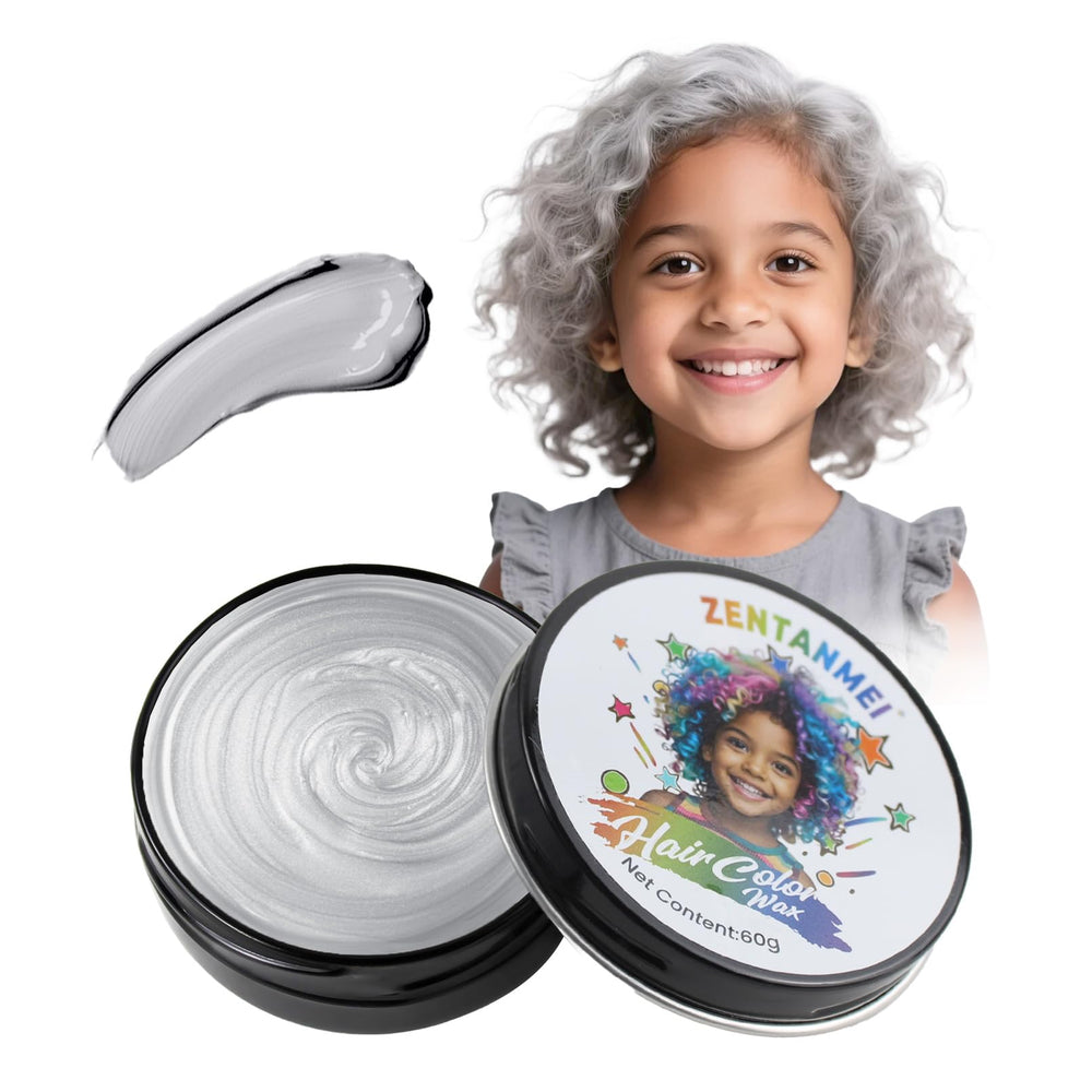 Zentanmei temporary hair color wax packaging shows kid-friendly, mess-free styling.