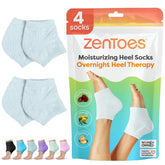 ZenToes moisturizing fuzzy sleep socks in slate provide overnight hydration.