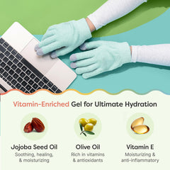 ZenToes Moisturizing Gloves overnight use scene illustrating hydration over sleep.