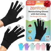 ZenToes Moisturizing Gloves packaging shows a gift-ready dry-hand care option