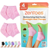 ZenToes moisturizing socks with open-toe design for spa-like overnight hydration.