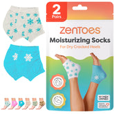 ZenToes open-toe moisturizing socks provide overnight skin hydration.