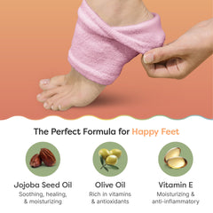 ZenToes soft plush lining close-up highlighting cozy overnight wear.