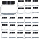 Zentriqlla 16-pack plastic jars ready for DIY sugar scrubs and lotions.