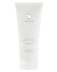 Zents Age-Defying Probiotic Lotion Earth bottle shows rich cream for daily hydration