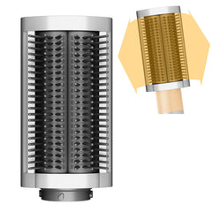 Zephblow Dyson Airwrap firm smoothing brush delivering frizz-free, sleek styling.
