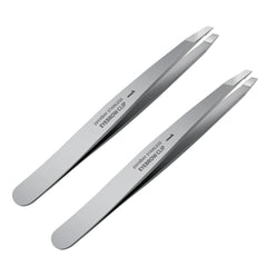 ZERNBER tweezers set close-up of slant tips optimized for precision.