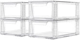Zero Zoo clear stackable drawers low-profile assembly for compact spaces and easy setup