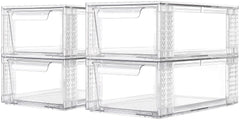 Zero Zoo clear stackable drawers low-profile assembly for compact spaces and easy setup
