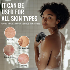 Zerwhil African net sponge nylon texture for exfoliation and daily cleansing