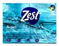 Zest Aqua Bar Soap lather close-up demonstrates rich cleansing benefits.