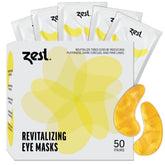 Zest under-eye mask 24K gold application demonstrates brightening potential for the eye area.