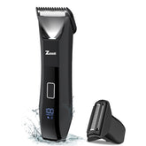 Zesuti 2-in-1 manscape trimmer front view for precise body and bikini grooming.