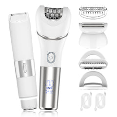 Zesuti epilator dual-head closeup for precise hair removal on skin