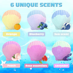 ZETONBNN Mermaid Bath Bombs deliver vibrant colors and bubbles for playful baths