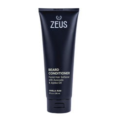 ZEUS Beard Conditioner Wash bottle with Vanilla Rum aroma for a premium cleanse and soft beard.