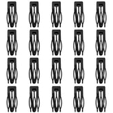 ZGQHZR snap hair clips black pack close-up showing durable double-grip mechanism for secure hold.