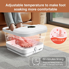 ZhanHao Pedicure Foot Spa collapsible design folds compactly for storage