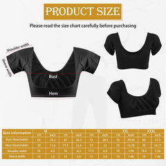 Zhanmai sweat pads beige wear-test show discreet color match underarm wear.
