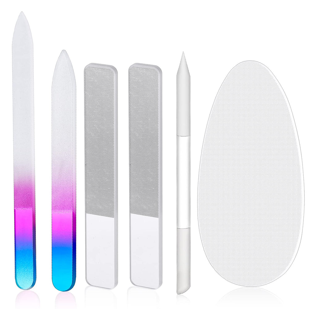 Zhehao gradient glass nail file rose red for gentle smoothing