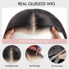 zhengon bob wig 6x4 hd lace-closure enables versatile parting