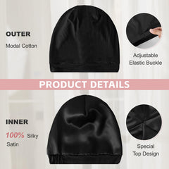 ZHENSILK double-layer satin-modal construction protects hair and lasts