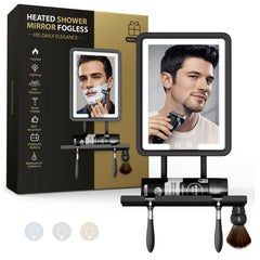 ZHENYEMEI shower mirror heated fogless design for clear morning shaving