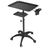 ZHOOGE salon tray cart side view shows durable frame for daily use.
