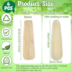 ZhouBoat natural loofah sponge for kitchen scrubbing and gentle exfoliation