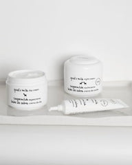 Ziaja Goat's Milk Day Cream daily routine image suggests smoothing and revitalization.