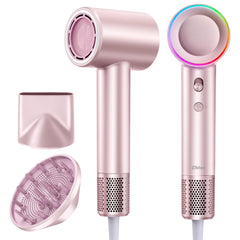 Zibtes high-speed hair dryer with 160k RPM motor for ultra-fast drying