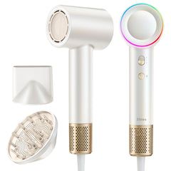 Zibtes high-speed hair dryer motor enables ultra-fast drying for busy mornings.