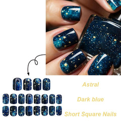 ZIFANHU nail-art-kit includes glue and file for quick DIY manicure